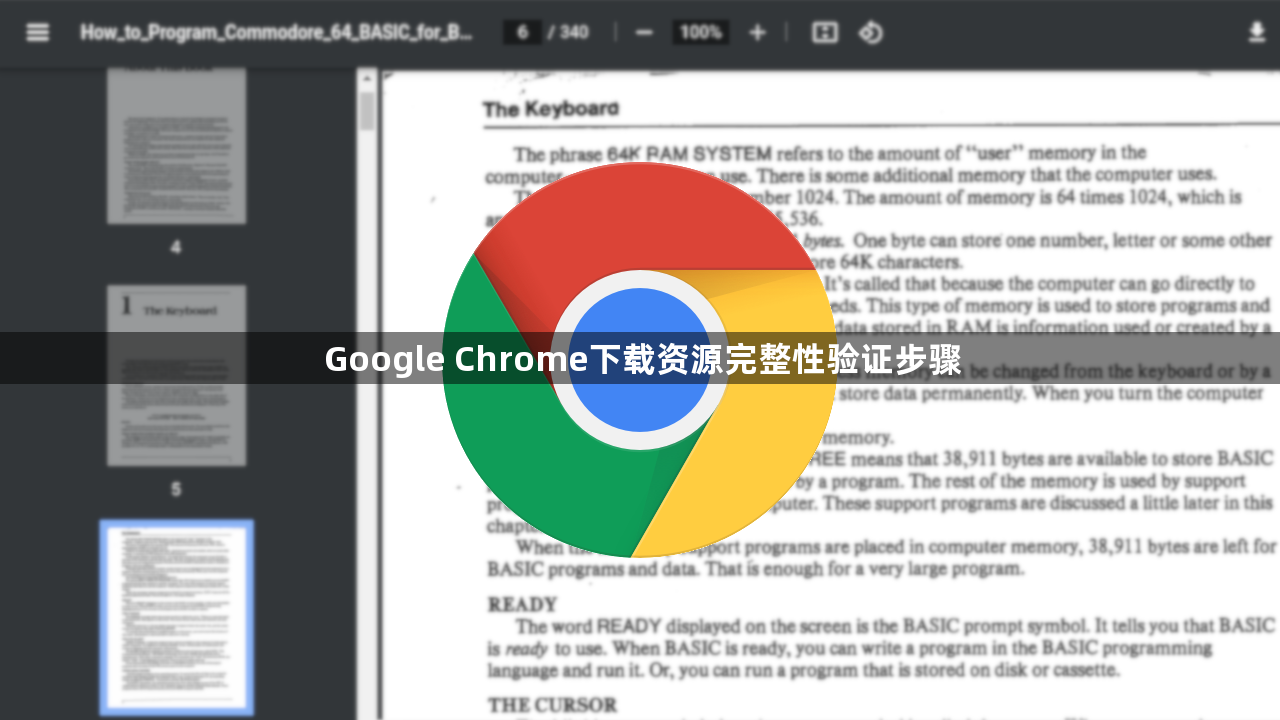 Google Chrome下载资源完整性验证步骤1