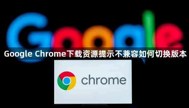 Google Chrome下载资源提示不兼容如何切换版本1