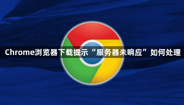 Chrome浏览器下载提示“服务器未响应”如何处理1