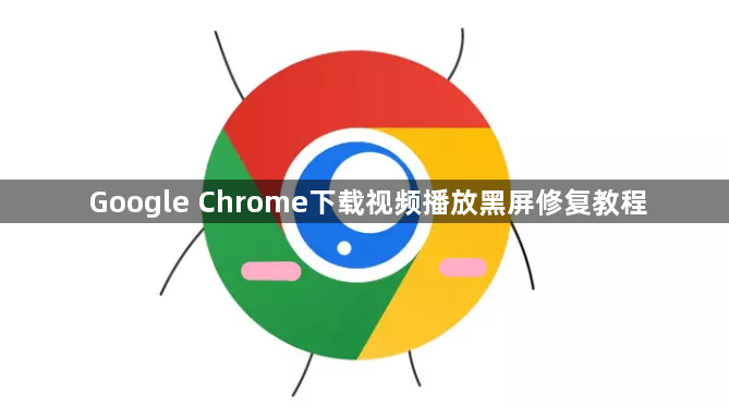 Google Chrome下载视频播放黑屏修复教程1
