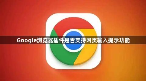 Google浏览器插件是否支持网页输入提示功能1