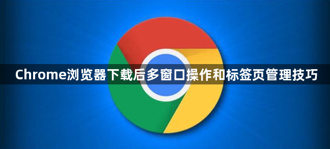 Chrome浏览器下载后多窗口操作和标签页管理技巧1