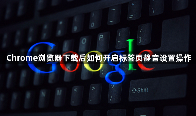 Chrome浏览器下载后如何开启标签页静音设置操作1