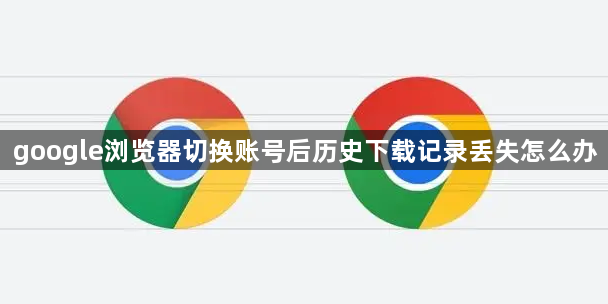 google浏览器切换账号后历史下载记录丢失怎么办1