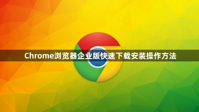 Chrome浏览器企业版快速下载安装操作方法1