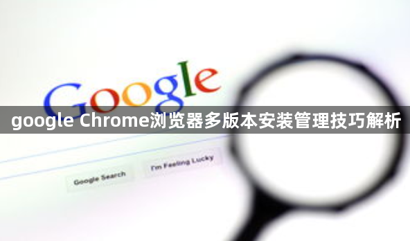 google Chrome浏览器多版本安装管理技巧解析1