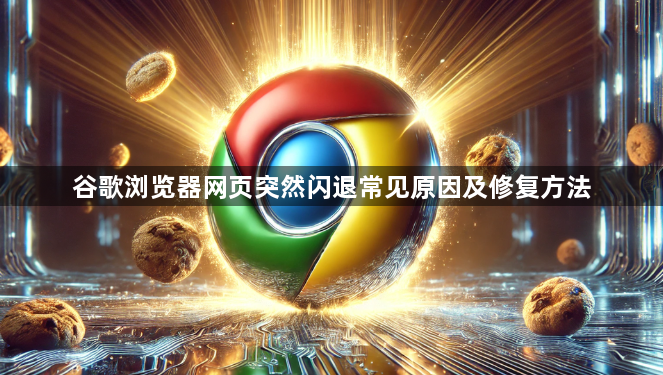 谷歌浏览器网页突然闪退常见原因及修复方法1