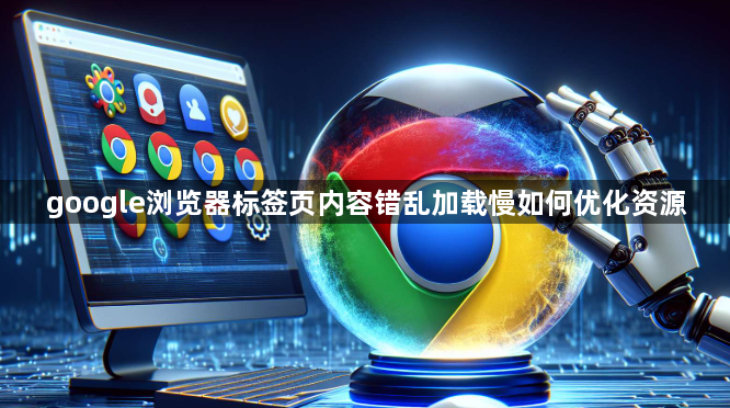 google浏览器标签页内容错乱加载慢如何优化资源1